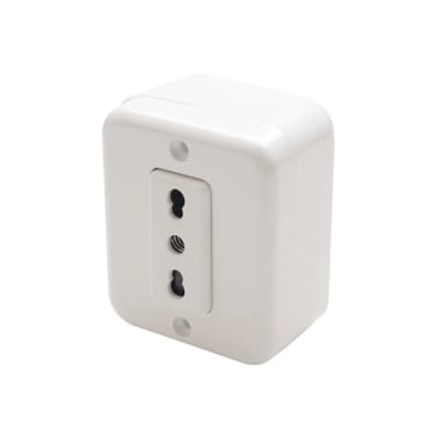 CASQUETE TOMA CORRIENTE SIMPLE 10/16A