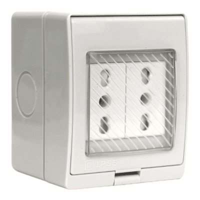 CASQUETE HYDROBOX ENCHUFE DOBLE 10/16A