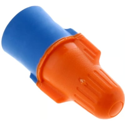 CONECTOR CONICO NARANJO/AZUL