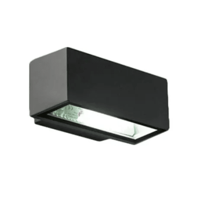 Aplique Muro Bidireccional Negro Ext IP54 E27