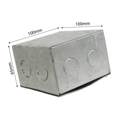 Caja Metalica Galv 100X100X65MM