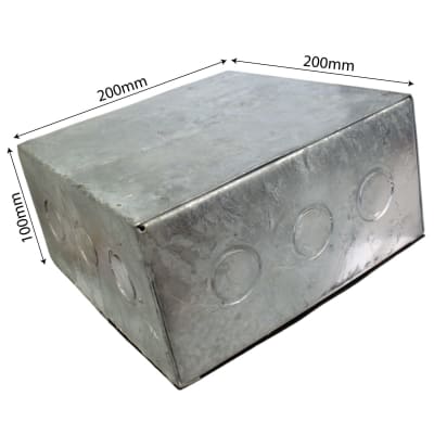 Caja Metalica Galv 200X200X100