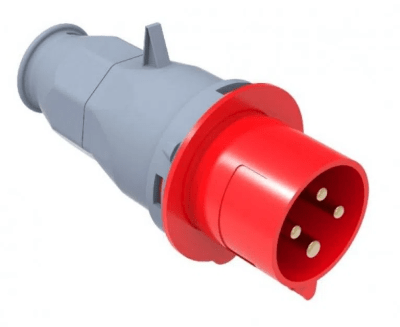 Macho Industrial Volante 380V 32A 3P+T IP44 L/H BEMIS