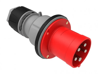 Macho Industrial Volante 380V 63A 3P+N+T IP44 L/H