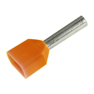 Terminal Ferrule Doble NARANJO 4MM 12AWG
