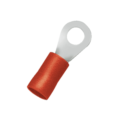 Terminal Anillo ROJO 8AWG 6,4MM