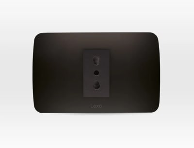 ARTEFACTO LEXO GRAFITO TOMA CORRIENTE SIMPLE 10/16A ARMADO