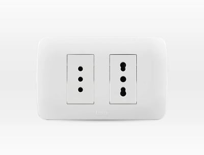 NATIVA BLANCO TC DOBLE 10A+10/16A 250V (ARMADO)