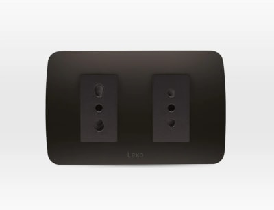 ARTEFACTO LEXO GRAFITO TOMA CORRIENTE DOBLE 10A+10/16A ARMADO