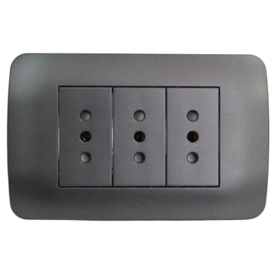 ARTEFACTO LEXO GRAFITO TOMA CORRIENTE TRIPLE 10A ARMADO