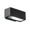 Aplique Muro Bidireccional Negro Ext IP54 E271