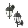 Farol A Muro Sintético 4 Caras Negro IP44 E27 MAX 40W1