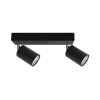 Aplique Deco Plus 2XGU10 NEGRO1
