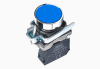 PULSADOR METALICO AZUL 22M NO ANU1