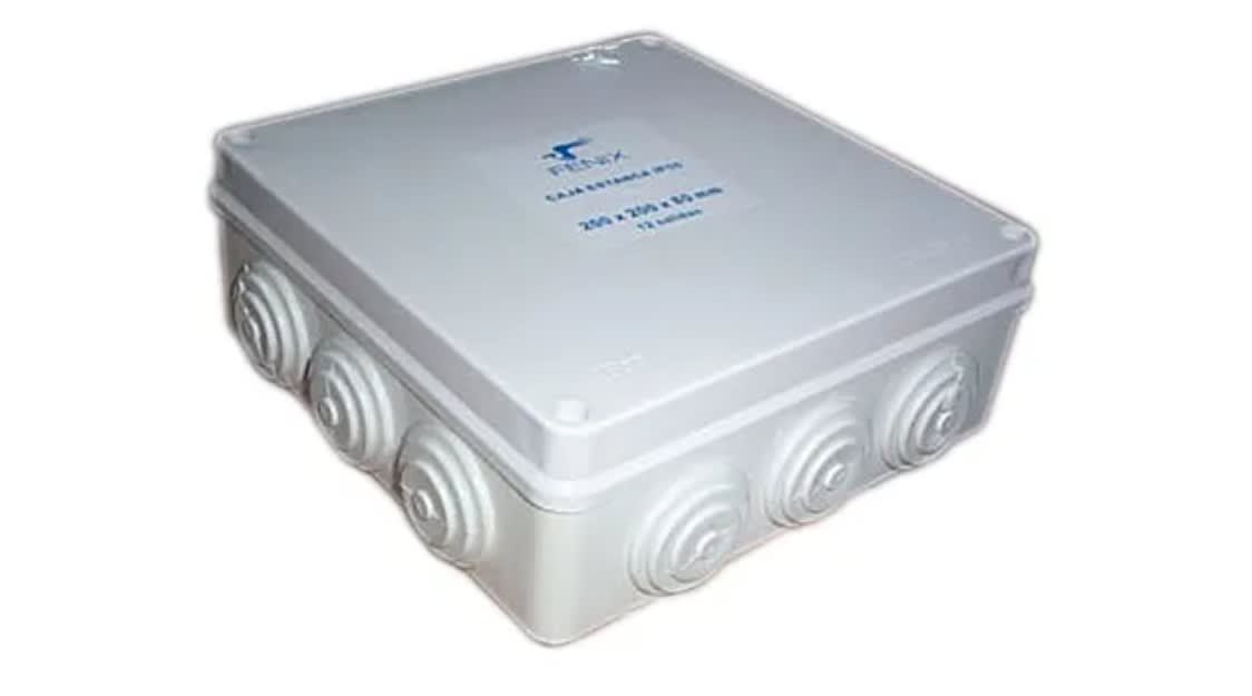 CAJA ESTANCA CON CONO 200x200 | Ferreteria Kovac