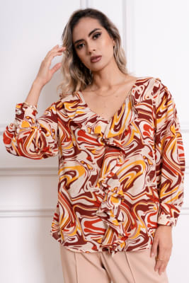 BLUSA CATALINA DORADO PRINT1