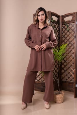 CAMISA REBECA MARRÓN MOCA1