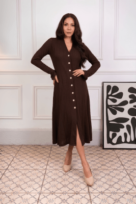 VESTIDO CAYETANA MARRÓN1
