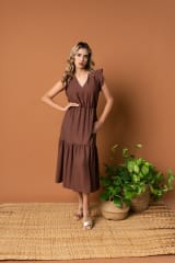 VESTIDO CIENA MARRÓN