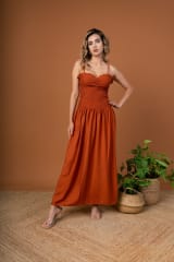 VESTIDO CLARA TERRACOTA