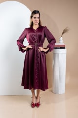 VESTIDO OCTAVIA BORGOÑA