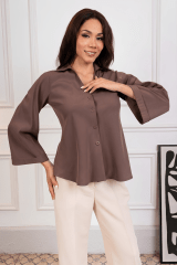 BLUSA FIORELLA MARRÓN