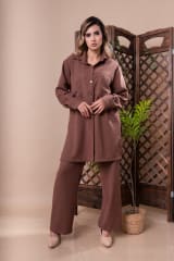 CAMISA REBECA MARRÓN MOCA