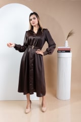 VESTIDO OCTAVIA MARRÓN