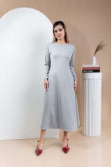 VESTIDO BIANCA GRIS PLATA