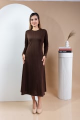 VESTIDO BIANCA MARRÓN
