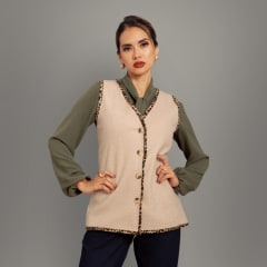 CHALECO OLIVIA BEIGE