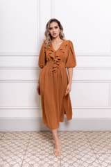 VESTIDO ADELA ALMENDRA