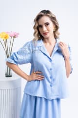BLUSA BRISELLE CELESTE LAVANDA
