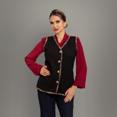 CHALECO OLIVIA NEGRO