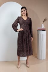 VESTIDO VIVIANA MARRÓN