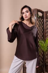 BLUSA MARTINA MARRÓN
