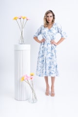 VESTIDO ISADORA FLOR CELESTE