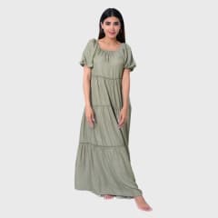 VESTIDO MOHANA VERDE MANZANA