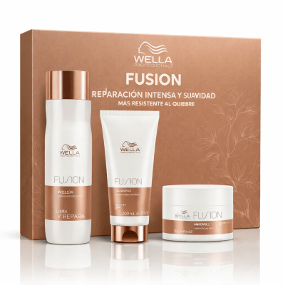 Wella Professionals Fusion Pack Edición Navidad Shampoo 250 ml + Acondicionador 200 ml + Mascarilla 150 ml