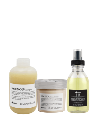 Davines Nounou Pack Shampoo + Acondicionador + OI Oil 135 ml Cabello Dañado