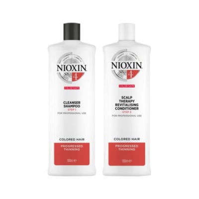 NIOXIN DUO SISTEMA 4 XL - Shampoo + Conditioner 1000ml