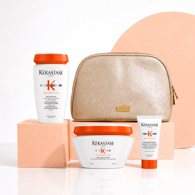 KERASTASE Nutritive pack nutrición profunda shampoo 250 ml + mascarilla 200 ml + mini talla 45 ml