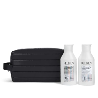 Pack Duo Redken Acidic Bonding Concentrate – Shampoo 300 ml + Acondicionador 300 ml + Neceser de Regalo