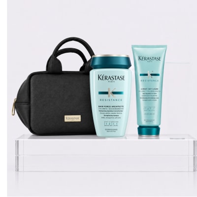 Kerastase Resistance Pack Reparación Shampoo 250 ml + Acondicionador 200 ml + Neceser