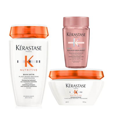 KERASTASE Nutritive pack nutrición profunda shampoo 250 ml + mascarilla 200 ml + mini talla 45 ml
