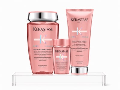Kerastase Chroma Absolu Pack Cabello Teñido Shampoo 250 ml + Acondicionador 200 ml + Travel