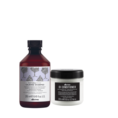 Davines Pack Calming Shampoo 250 ml + Acondicionador OI 250 ml Cuero Cabelludo Sensible