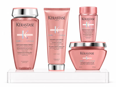Kerastase Chroma Absolu Pack Cabello Teñido Shampoo 250 ml + Acondicionador 200 ml + Mascarilla 200 ml + Travel