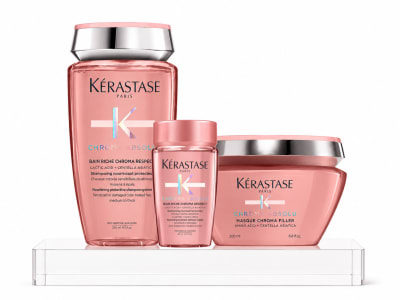 Kerastase Chroma Absolu Pack Cabello Teñido Shampoo 250 ml + Mascarilla 200 ml + Travel