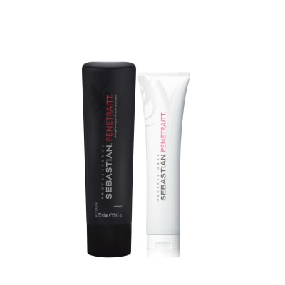 Sebastian Professional Penetraitt Dúo Shampoo 250 ml + Mascarilla 150 ml Reparador Cabello